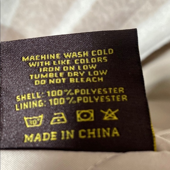 Maison Article Tan and White Full Zip Jacket Size Large - Picture 6 of 8